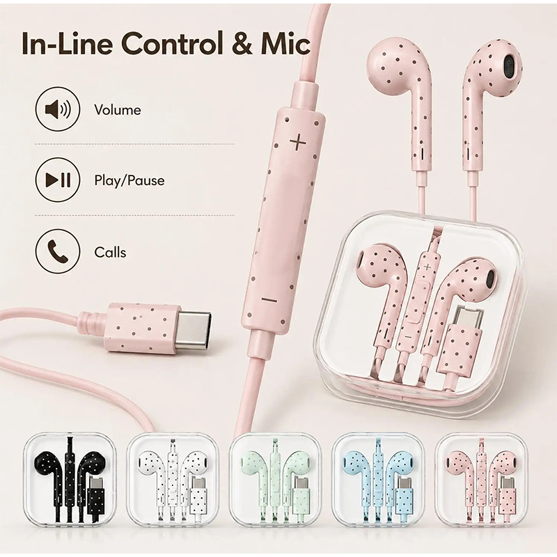 Fones de Ouvido Tipo C com Pad - Usb C Earphone avaliação e preço