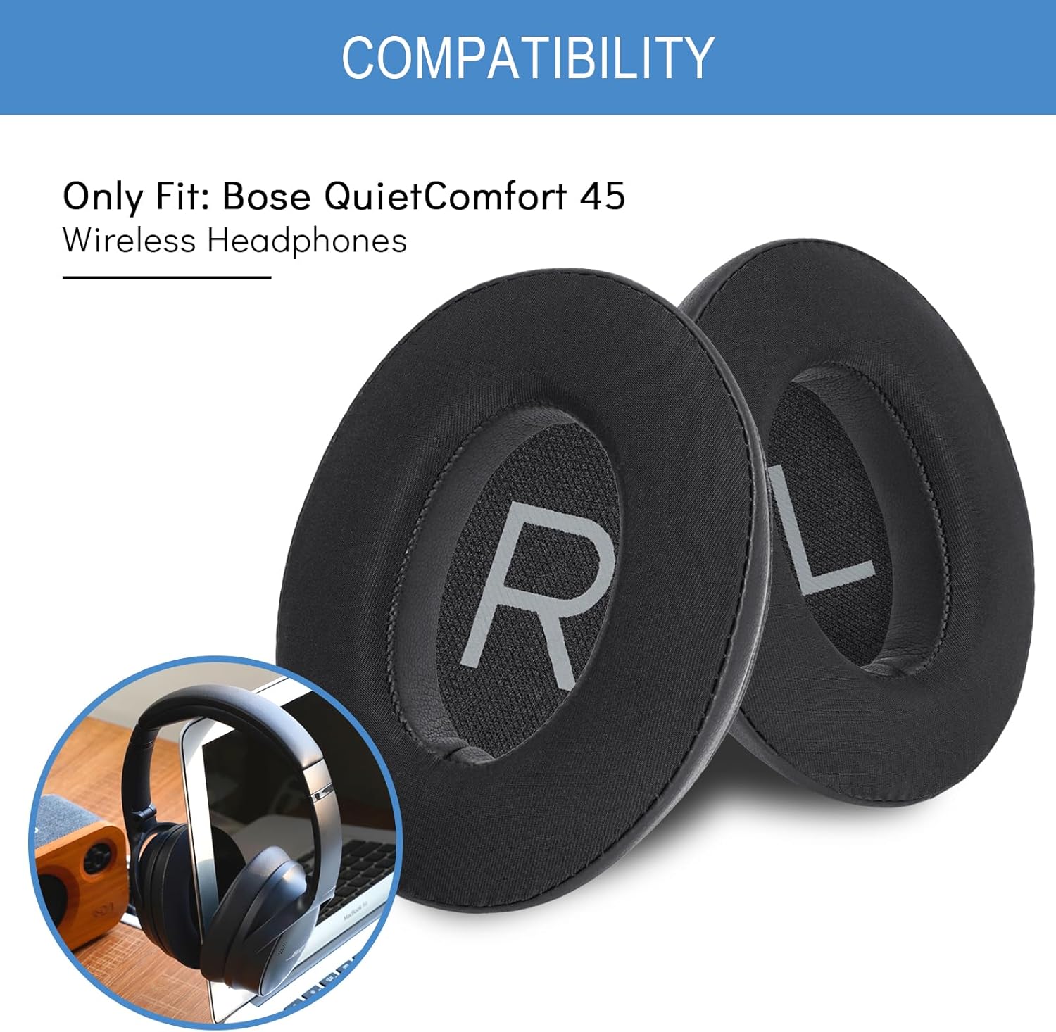 Almofadas de Substituição com  - Bose Headphone Qc45 avaliação e preço